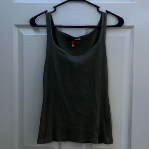 Women’s dark green ribbed tank top (NOT SEE THRU)